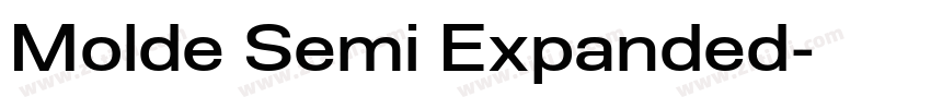 Molde Semi Expanded字体转换